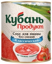 КУБАНЬ ПРОДУКТ соус томатный для пиццы без специй 2900гр*4 шт/кор.