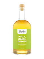 Основа для лимонадов и коктейлей "Мята,Лайм,Лимон",9шт*1л (бутылка), Flavor Bay