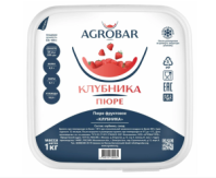 Пюре фруктовое "Agrobar" "Клубника" 6штук*1кг