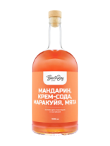Основа для лимонадов и коктейлей "Мандарин, Крем-сода, Маракуя, Мята",9шт*1л (бутылка), Flavor Bay		