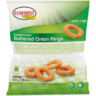 Луковые кольца в панировке 10упак*1кг Ecofrost, Бельгия