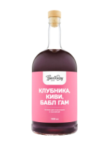 Основа для лимонадов и коктейлей "Клубника, Киви, Бабл Гам",9шт*1л (бутылка), Flavor Bay												